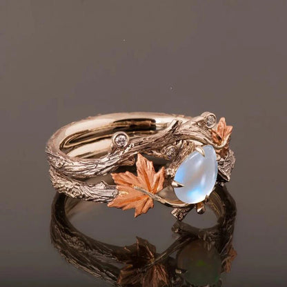Adjustable Fallen Leaf Ring