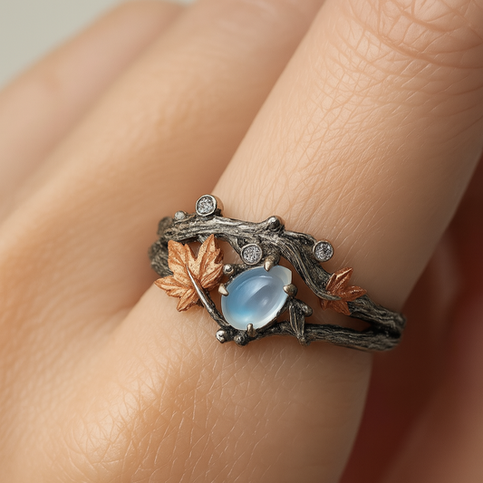 Adjustable Fallen Leaf Ring