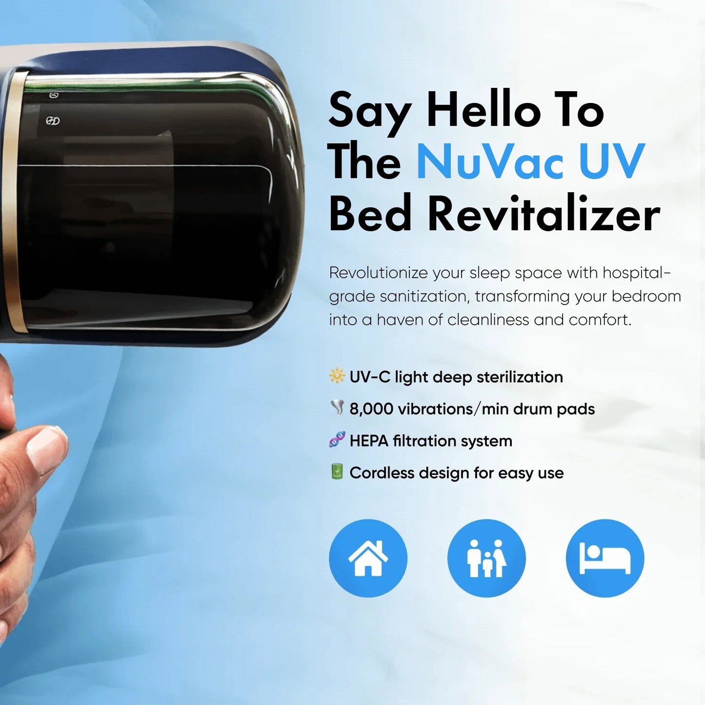 Nuvac™ UV Handheld Vacuum by KintraHome
